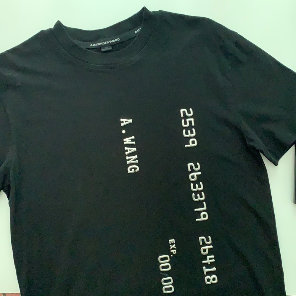Alexander wang credit card t shirt